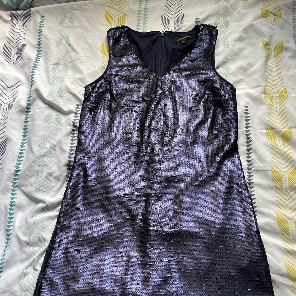 Navy sequins dress